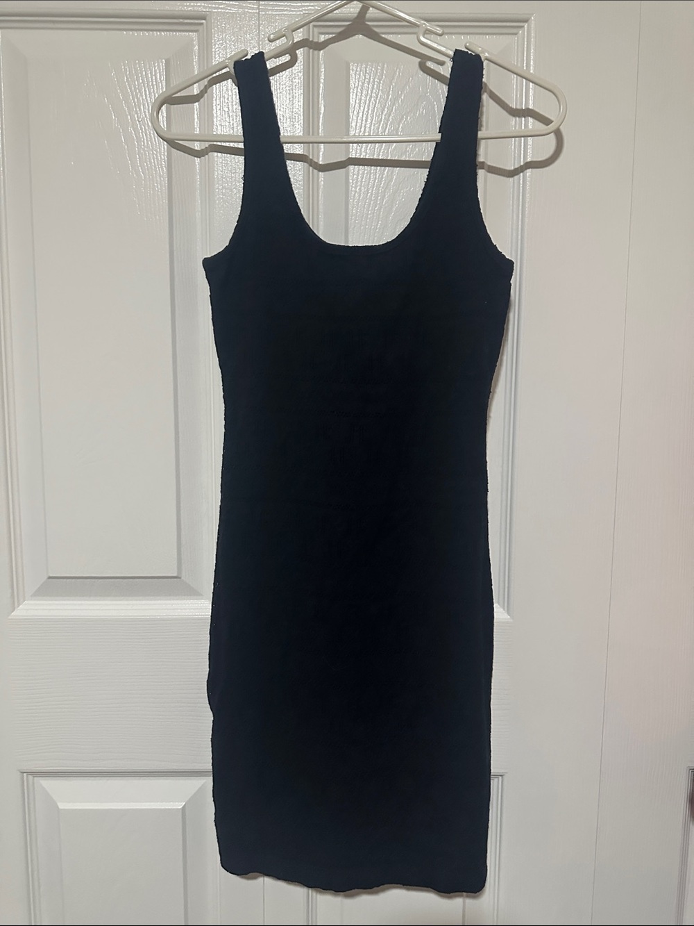G by Guess Black Scoop Neck Mini Dress